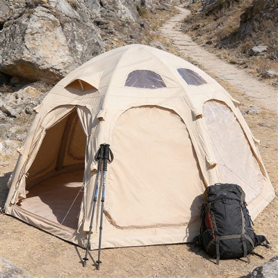 গ্ল্যাম্পিং জিওডেসিক গম্বুজ তাঁবু